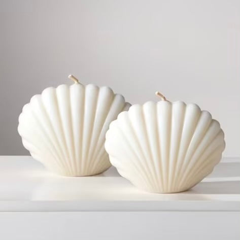 Luxury Seashell Candle – Strongly Scented Handcrafted Soya Wax | Premium Coastal Décor Candle