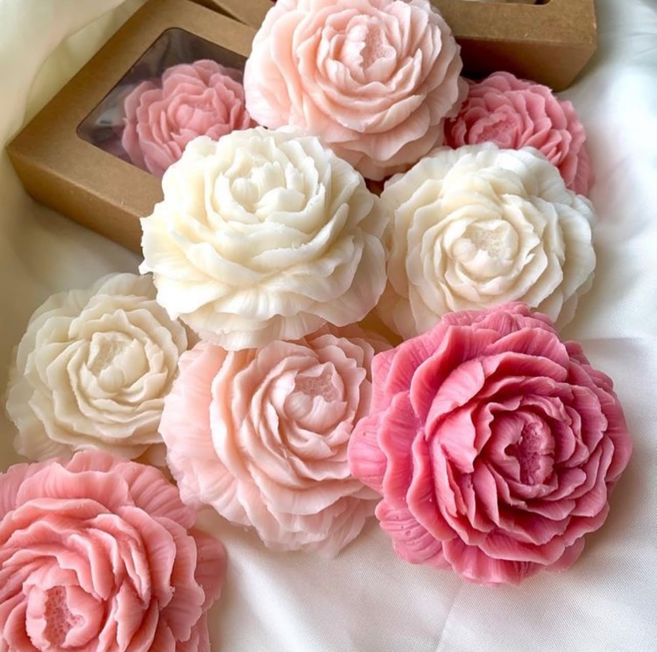 Handcrafted Floral Scented Soap – Rose Blossom Collection pac
